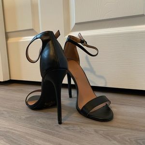 Black Strap Heels